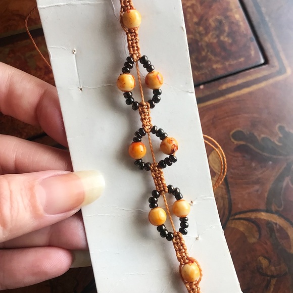 Vintage 70s Beaded Choker Necklace - Picture 6 of 8